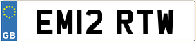 Trailer License Plate